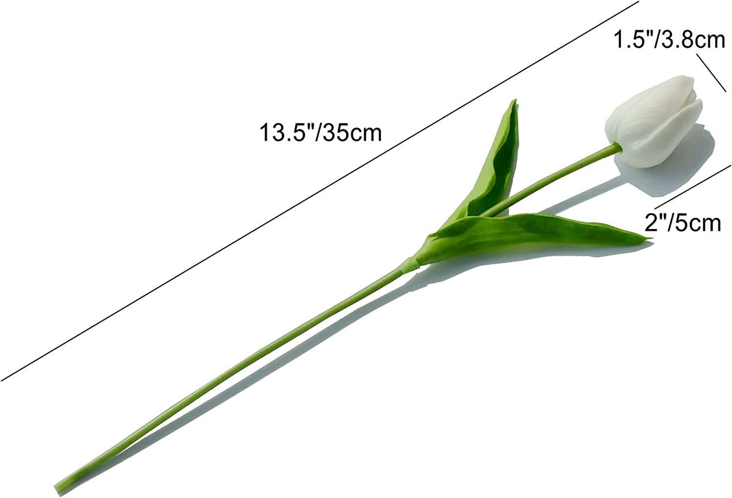 20 Pcs Artificial White Tulip Flowers - Artificial Planters
